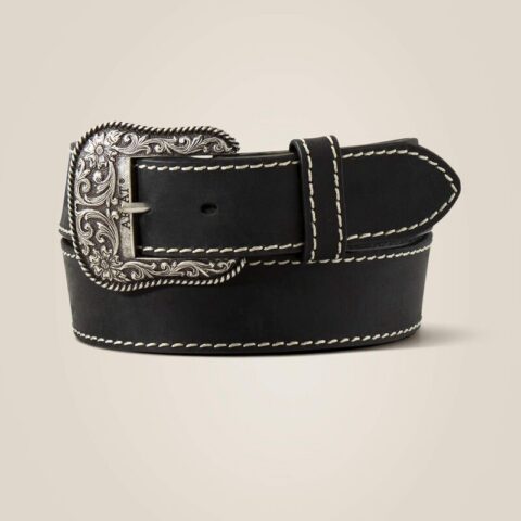 Pasek Ariat Accent Stitch Czarny