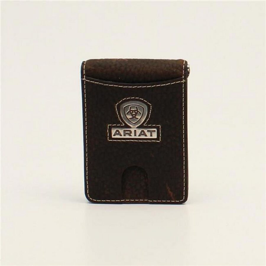 Portfel Ariat Men's Logo Concho Rowdy Brown