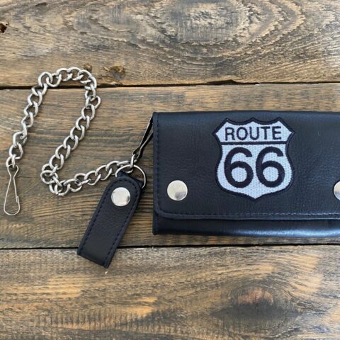 Portfel skórzany Route 66 white