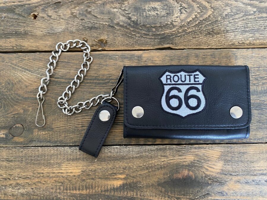 Portfel skórzany Route 66 white