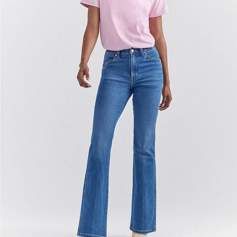 WRANGLER X BARBIE™ WESTWARD HIGH RISE BOOTCUT JEAN IN KEN BLUE