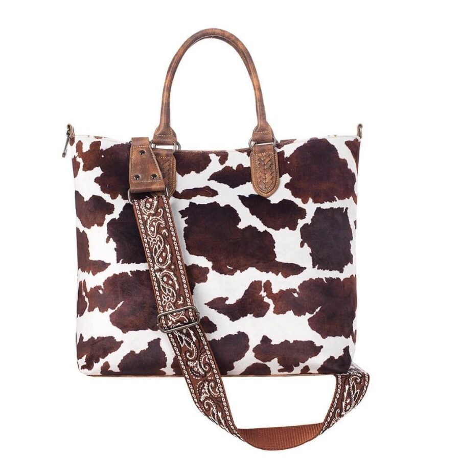 Torebka Damska Nocona Tote - Cow Print