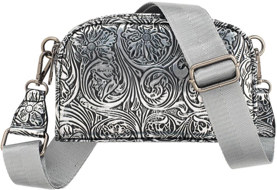 Torebka damska Nocona Western Ava Belt Bag - Floral Silver