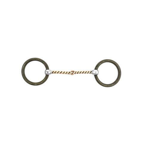 Wędzidło heavy ring twister z miedzianym ustnikiem