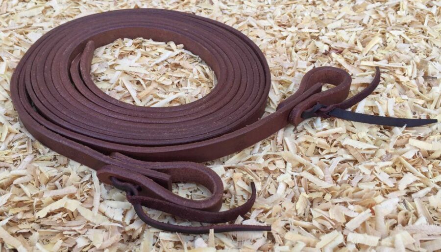 Skórzane wodze 5/8”- brązowe